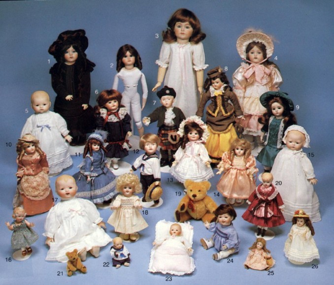 W&e porcelain hot sale doll collection