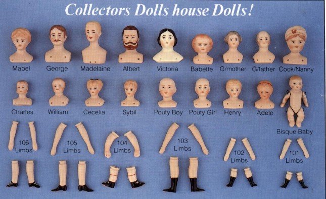 miniature porcelain dolls